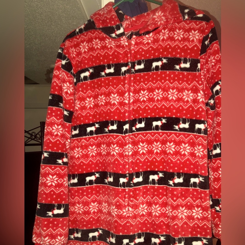 Hooded Christmas pajamas